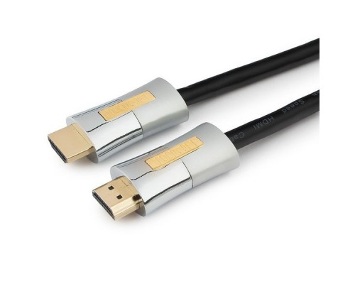 Кабель HDMI (19M -19M)  3.0м Cablexpert CC-P-HDMI01-3M серия Platinum, v2.0,  позол.раз., 2 фильт