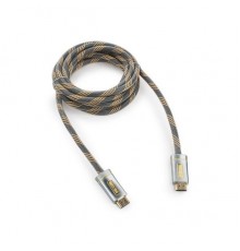 Кабель HDMI (19M -19M)  3.0м Cablexpert CC-P-HDMI02-3M серия Platinum, v2.0,  позол.раз., серебр                                                                                                                                                          