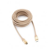 Кабель HDMI (19M -19M) 7.5м Cablexpert CC-G-HDMI03-7.5M серия Gold, v1.4, золотой, нейлоновая опле                                                                                                                                                        