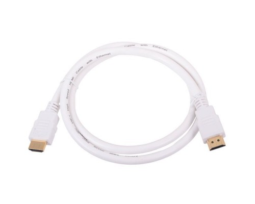 Кабель HDMI (19M -19M)  1.0м AOpen ACG511W-1M ver1.4V+3D позол. контакты, белый