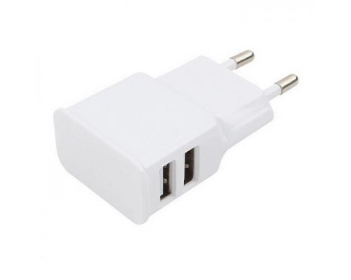 Блок питания Блок питания Cablexpert MP3A-PC-11, White, 5V, 2.1A, Разъемы 2* USB Af,  рекомендовано для Raspberry Pi 3 B/B+