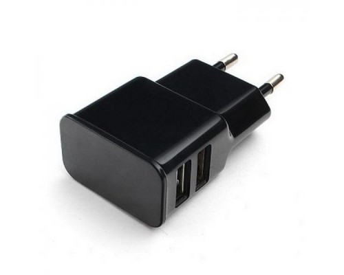 Блок питания Блок питания Cablexpert MP3A-PC-12, Black, 5V, 2.1A, Разъемы 2* USB Af,  рекомендовано для Raspberry Pi 3 B/B+