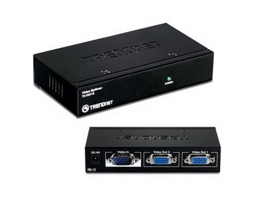 Сплиттер TRENDnet TK-V201S 2-Port Video Splitter (VGA15M+2xVGA15F) + б.п.