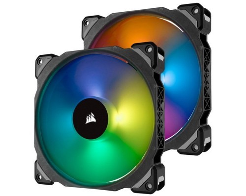 Вентилятор для корпуса Corsair CO-9050078-WW ML140 PRO RGB Twin Pack (140x140x25mm 4pin 20.4dB 2шт