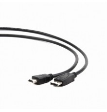 Кабель DisplayPort-HDMI Cablexpert CC-DP-HDMI-3M, 20M/19M, 3.0м, черный, экран, пакет                                                                                                                                                                     