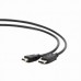 Кабель DisplayPort-HDMI Cablexpert CC-DP-HDMI-3M, 20M/19M, 3.0м, черный, экран, пакет