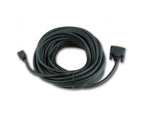 Кабель HDMI-DVI Cablexpert CC-HDMI-DVI-10MC,   19M/19M, 10м, single link, черный, позол.разъемы, экран, пакет