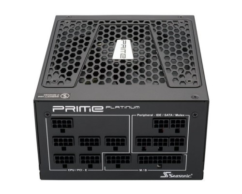 Блок питания Seasonic ATX 1000W PRIME PLATINUM SSR-1000PD 80+ platinum (24+4+4pin) APFC 135mm fan 12xSATA Cab Manag RTL