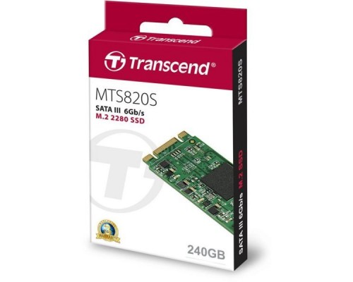 Накопитель SSD 240 Gb M.2 2280 Transcend TS240GMTS820S TLC (SATA-III)