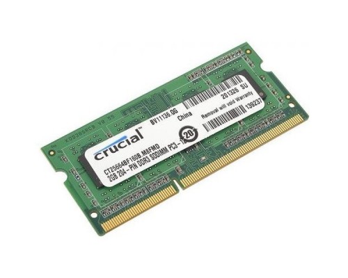 Память DDR3L 2Gb 1600MHz Crucial CT25664BF160BJ RTL PC3-12800 CL11 SO-DIMM 204-pin 1.35В