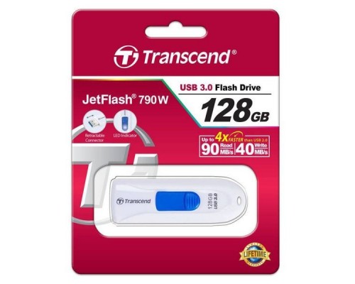 Флэш-диск USB 3.0 128Gb Transcend JetFlash 790 TS128GJF790W