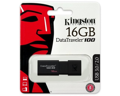 Флэш-диск USB 3.0 16Gb Kingston DataTraveler 100 Gen 3 DT100G3/16GB