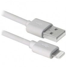 Кабель USB 2.0 A--Lightning 1.0м Defender ACH01-03BH 87479 белый                                                                                                                                                                                          