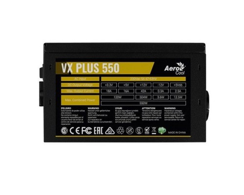 Блок питания 550W Aerocool VX-550 PLUS ATX 120mm (4713105962765)