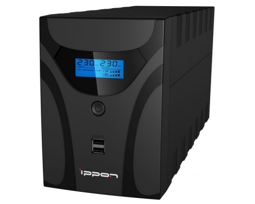 ИБП Ippon Smart Power Pro II Euro 1600 (1600VA/960W,  LCD, RS-232, USB,4*Schuko) Black