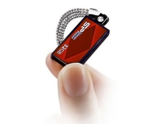 Флэш-диск USB 2.0 32Gb Silicon Power Touch 810 SP032GBUF2810V1R Red