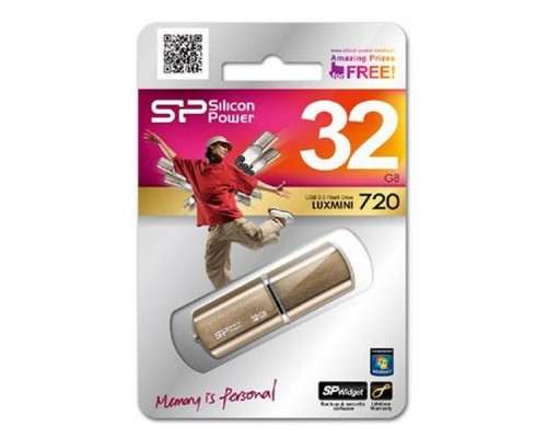 Флэш-диск USB 2.0 32Gb Silicon Power LuxMini 720 SP032GBUF2720V1Z Bronze