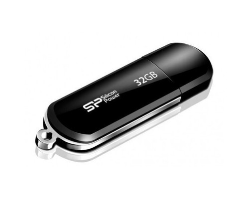 Флэш-диск USB 2.0 32Gb Silicon Power LuxMini 322 SP032GBUF2322V1K Black