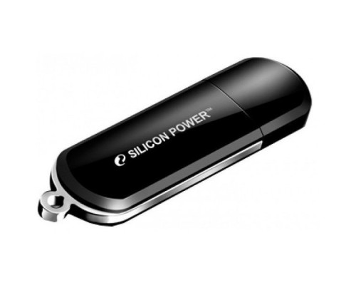 Флэш-диск USB 2.0 64Gb Silicon Power LuxMini 322 SP064GBUF2322V1K Black
