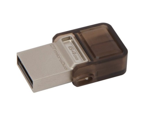 Флэш-диск USB 3.0 Type-A/Micro-B 64Gb Kingston DataTraveler DUO DTDUO3/64GB + MicroUSB