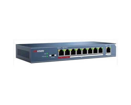 Коммутатор Hikvision DS-3E0109P-E 8xRJ45 7xPOE