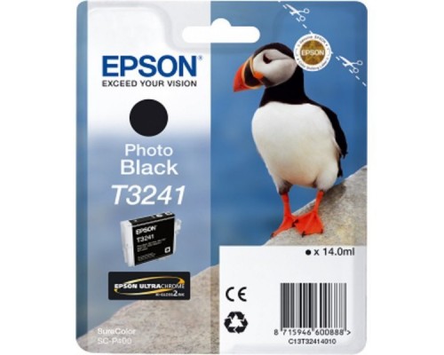 Картридж Epson T3241 C13T32414010 Photo Black для SC-P400