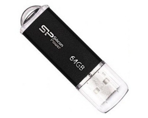 Флэш-диск USB 2.0 64Gb Silicon Power Ultima II SP064GBUF2M01V1K Black