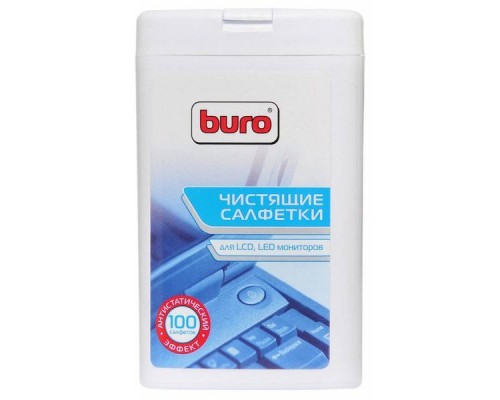 Салфетки BURO BU-tft для LCD, TFT-мониторов, малая туба 100 шт