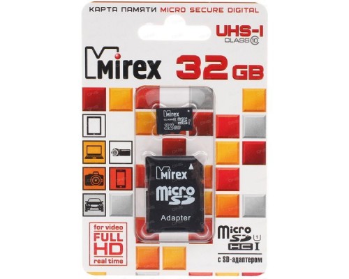 Карта памяти 32GB Mirex 13613-ADSUHS32