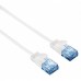 Патч-корд Hama Slim-Flexible UTP 4 пары cat6 1.5м белый RJ-45 (m)-RJ-45 (m)