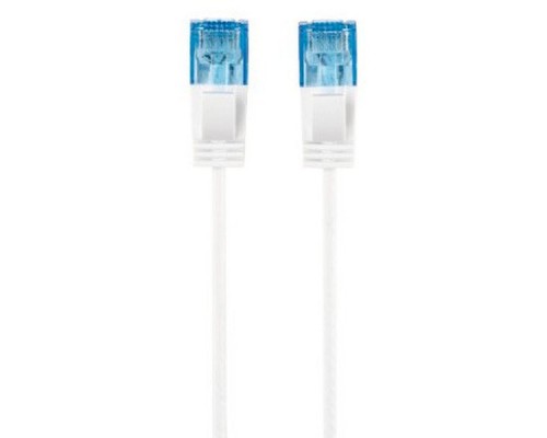 Патч-корд Hama Slim-Flexible UTP 4 пары cat6 1.5м белый RJ-45 (m)-RJ-45 (m)