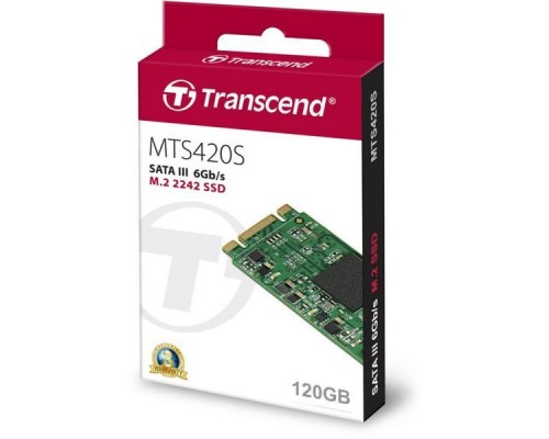 Твердотельный накопитель Transcend MTS420S, M.2 (42 мм) SATA III, 3D NAND TLC, 120 Гб