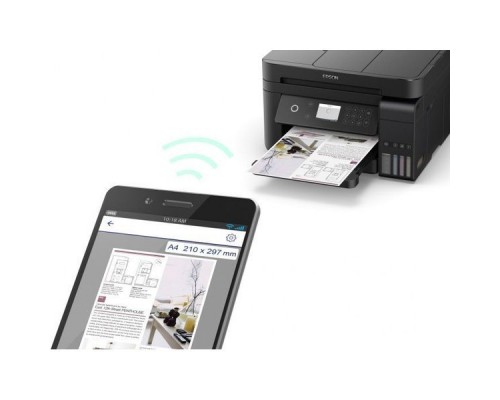 МФУ A4 Epson L6170 ЦС СНПЧ 4 цвета CMYK 13.7/7.3(33/20)ppm 4800x1200 ADF WiFi C11CG20404