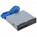 Картридер USB2.0 Ginzzu GR-152UB Black + 2xUSB 3.0 port