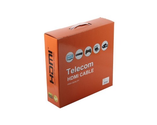 Кабель HDMI (19M -19M) 25м Telecom CG511D-25M 2 фильтра, ver.1.4b+3D,  с позол. контактами