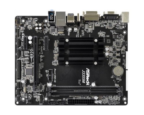 Материнская плата ASRock J3355M Celeron J3355 CPU onboard Dsub+DVI+HDMI GbLAN SATA MicroATX 2DDR3 (RTL)