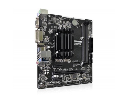 Материнская плата ASRock J3355M Celeron J3355 CPU onboard Dsub+DVI+HDMI GbLAN SATA MicroATX 2DDR3 (RTL)