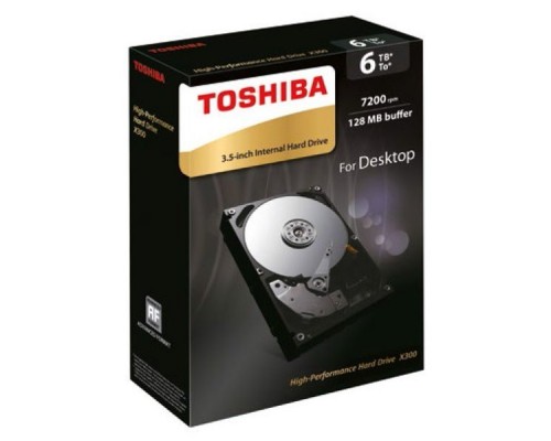 Жесткий диск Toshiba SATA-III 6Tb HDWE160EZSTA X300 (7200rpm) 128Mb 3.5