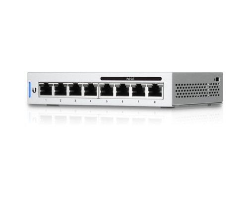 Коммутатор Ubiquiti UniFi Switch 8 60W управляемый UniFi 8 портов 10/100/1000Mbps PoE(60W) US-8-60W-