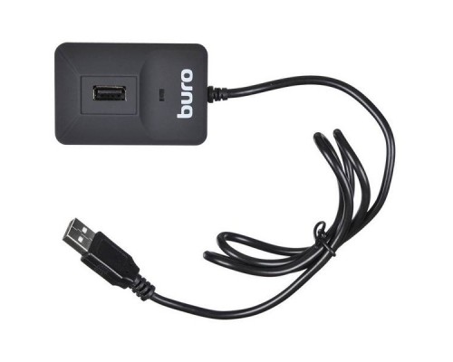 Устройство чтения карт памяти USB2.0 Buro BU-CR/HUB3-U2.0-0688 черный