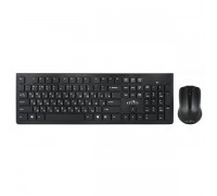 Клавиатура + мышь Oklick 250M клав:черный мышь:черный USB беспроводная slim                                                                                                                                                                               