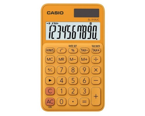 Калькулятор карманный Casio SL-310UC-RG-S-EC оранжевый 10-разр.