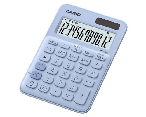 Калькулятор настольный Casio MS-20UC-LB-S-EC светло-голубой 12-разр.