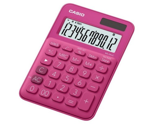 Калькулятор настольный Casio MS-20UC-RD-S-EC красный 12-разр.