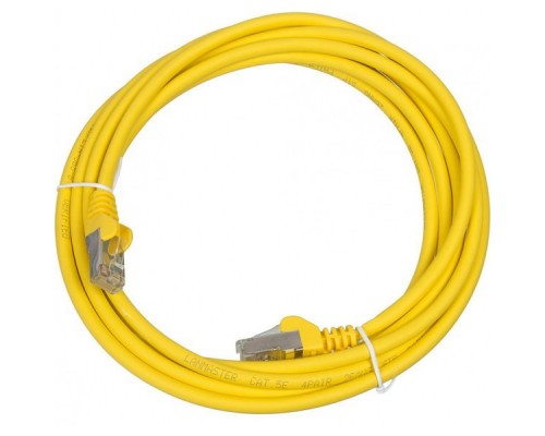 Патчкорд Кабель  Lanmaster LAN-PC45/S5E-3.0-YL вилка RJ-45-вилка RJ-45 кат.5е 3м желтый LSZH (уп.:1шт)