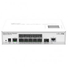Маршрутизатор CRS212-1G-10S-1S+IN Switch. Ethernet 1x 10/100/1000 + 10x SFP +1x SFP+. PoE. Console, LCD touchscreen                                                                                                                                       