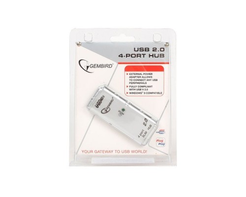 Разветвитель USB 2.0 Gembird UHB-C244