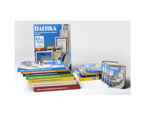 Пленка для ламинирования Office Kit 80мкм A3 (100шт) глянцевая 303x426мм PLP10330