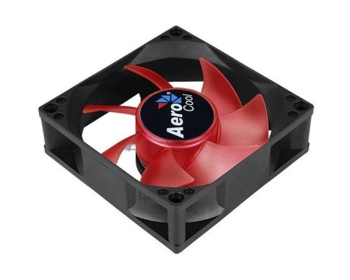 Вентилятор Aerocool Motion 8 Red-3P 80x80mm 3-pin 25dB 90gr LED Ret