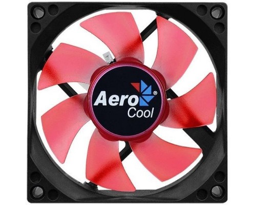 Вентилятор Aerocool Motion 8 Red-3P 80x80mm 3-pin 25dB 90gr LED Ret